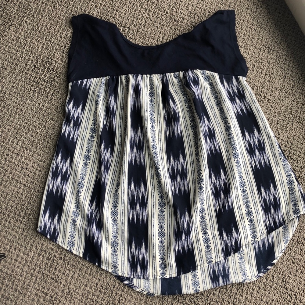 Boho babydoll top